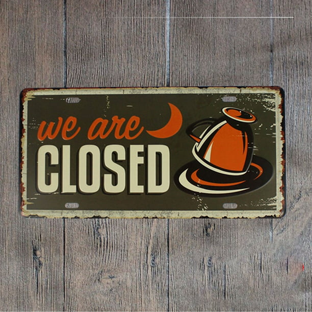 Details about   1PC Painting Metal Iron Vintage Decorative Signs for Coffee Home Shop Bar